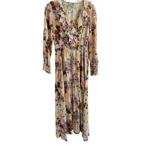 Anthropologie Jaase Floral Maxi Dress Small